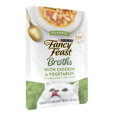 Purina Fancy Feast Lickable Broths Classic Wet Cat Food with Chicken Flavor - 1.4oz