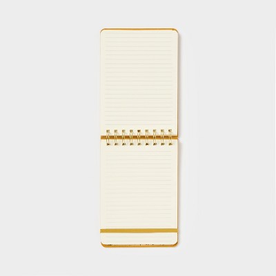 192pg Ruled Journal Yellow Velvet - Threshold: Spiral Hard Cover, 5x7 College Lined, All Ages, 192 Pages