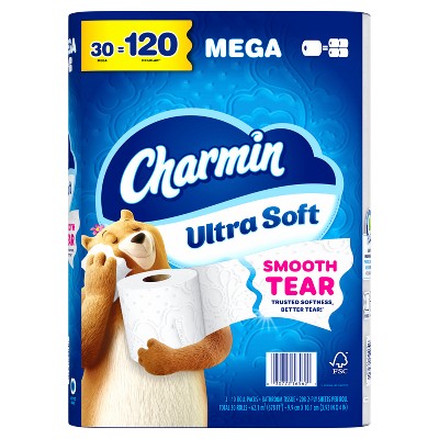 Charmin Ultra Soft Toilet Paper - 30 Mega Rolls