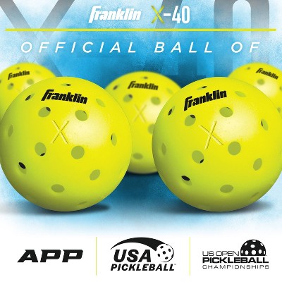 Franklin Sports 2 Player Poly Paddle with Ball Set - Blue/Light Blue: Fiberglass Pickleball Equipment