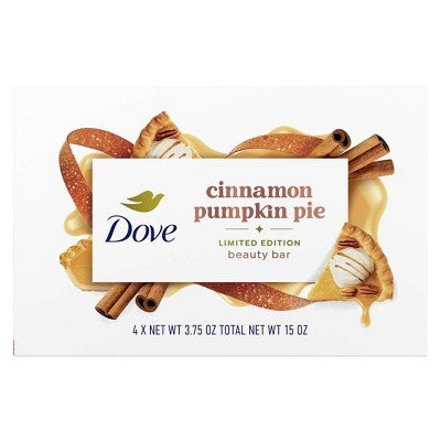 Dove Beauty Limited Edition Fall Holiday Treat Bar Soap - Cinnamon Pumpkin Pie - 15oz/4pk