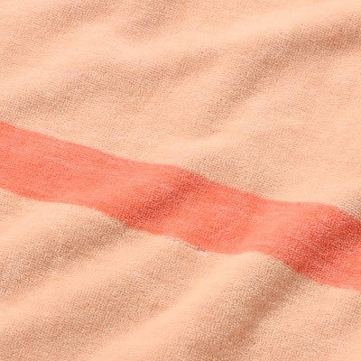 36"x72" Reversible Crosswoven Multi Striped Oversized Beach Towel Pink/Orange - Room Essentials