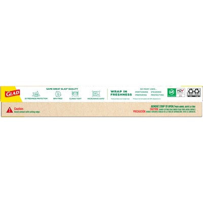 Glad Cling n Seal 50% Plant Based Food Wraps - 200 sq ft