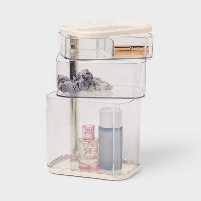 Rotating Cosmetic Vanity Makeup Organizer Cream - Brightroom