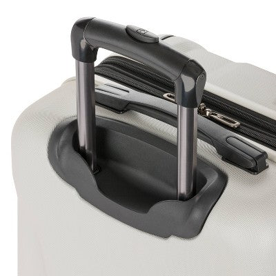 SWISSGEAR Cascade Hardside Carry On Spinner Suitcase - Sustained Gray: Tear-Resistant, 8 Wheels