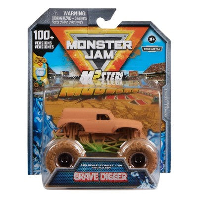 Monster Jam Mystery Mudder Diecast Truck - 1:64 Scale GRAVE DIGGER