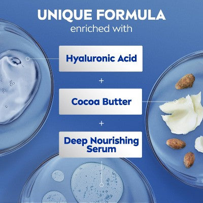 NIVEA Cocoa Butter Body Lotion with Deep Nourishing Serum - 33.8 fl oz
