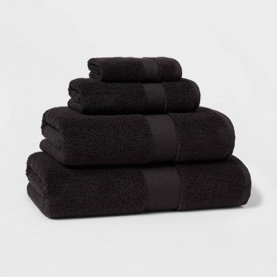 Performance Oversized Solid Bath Towel Black - Threshold™