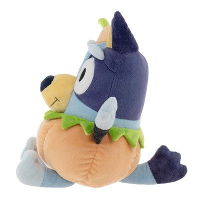 12" Bluey Halloween Pumpkin Plush: Animal Adventure Stuffed Character, Polyester Material, 0.5 lb