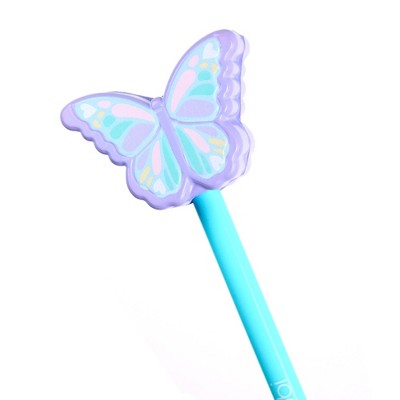 Yoobi Novelty Ballpoint Pen Squishy Topper Butterfly