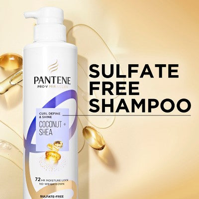 Pantene Pro-V Miracles Curl Defining Coconut + Shea Shampoo Sulfate Free - 10.9 fl oz