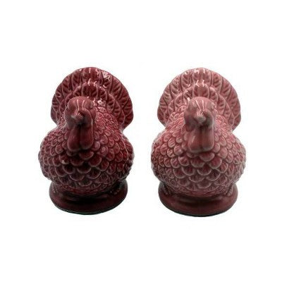 Thanksgiving Turkey Salt and Pepper Shaker Pink - Bullseye's Playground