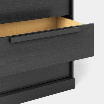 Modern 4 Drawer Dresser Dark Black - Room Essentials (LOCAL PICKUP ONLY)