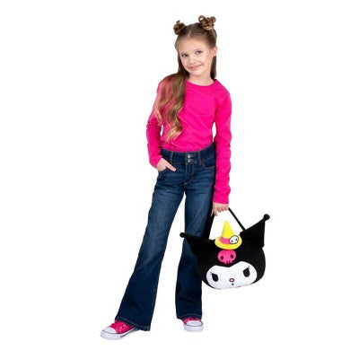 Hello Kitty Kuromi Halloween Trick or Treat Pail Costume Accessory Kit Black