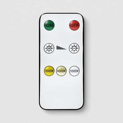 Wall Sconce with Rechargeable LED Bulb and Remote Black - Room Essentials