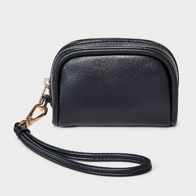 Zipper Wallet Wristlet - A New Day Black