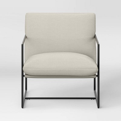 Metal Framed Sling Accent Chair Off White - Room Essentials (LOCAL PICKUP ONLY)