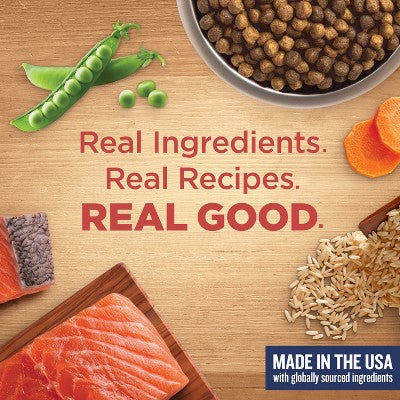 Rachael Ray Nutrish Real Salmon, Vegetable and Brown Rice Recipe Dry Dog Food - 12lbs