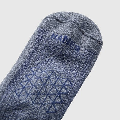 Hanes Men's Absolute Run Crew Socks 3pk - Black/White/Gray 6-12