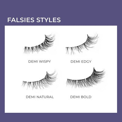 KISS Products imPRESS Long Lasting Press-On Self Adhesive False Eyelashes - Demi Wispy - 25ct