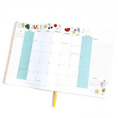 Callie Danielle 2025 11"x8.5" Weekly/Monthly Large: Leather Planner, January-December, Multicolored, Teen & Adult