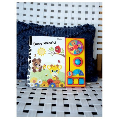 Baby Einstein Busy World - Busy Box - A First Step into STEM (Board Book): Interactive Adventures, 20 Pages