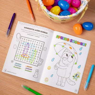Bluey Colortivity: Happy Easter, Bluey! - (Color & Activity with Twistable Crayons) by Editors of Studio Fun International (Paperback)