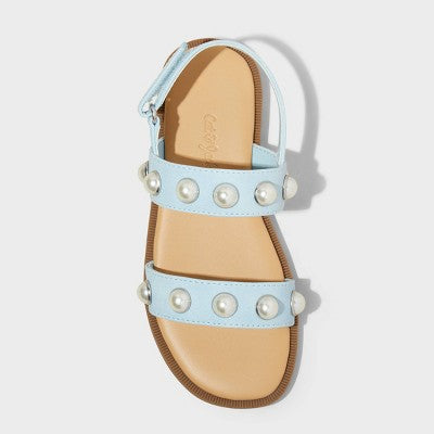 Toddler Girls Selene Pearl Sandals - Cat & Jack Blue 6T