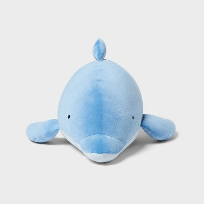 Dolphin Weighted Plush Kids' Throw Pillow Blue - Pillowfort