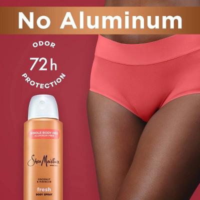 SheaMoisture Whole Body Deodorant Spray - Coconut & Hibiscus, Aluminum Free - 4oz