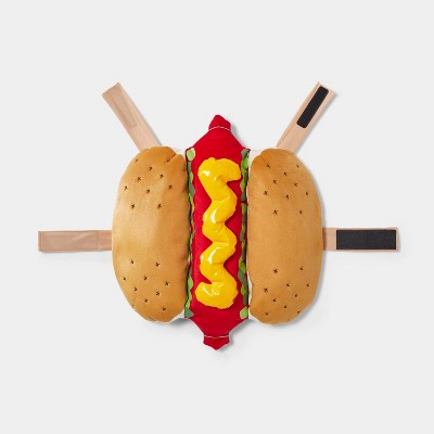 Hot Dog Full Body Halloween Dog Costume with Ketchup Toy - XXL - Boots & Barkley