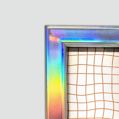 Harbortown 4pk 2"x3" Soft Linear Profile Mini Picture Frames Iridescent