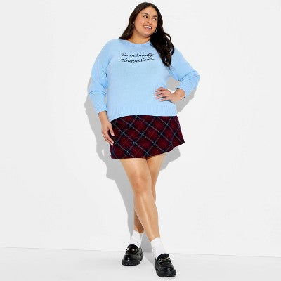 Women's "Emotionally Unavailable" Crewneck Pullover Sweater XXL