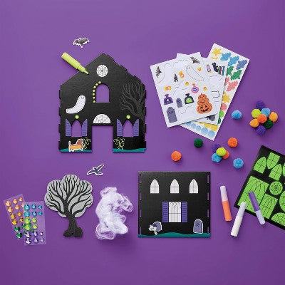 Halloween Craft Tabletop Haunted House Kit - Mondo Llama