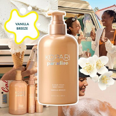 Kopari Cloud Foam Body Wash - Vanilla Breeze - 16.9oz - Ulta Beauty: Basic Cleansing, Whole Body, Normal to Very Dry Skin