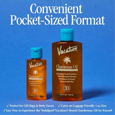 Vacation Chardonnay Oil Sunscreen - SPF 30 - 1oz