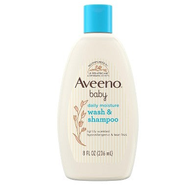 Aveeno Baby Daily Moisture Wash & Shampoo 8oz