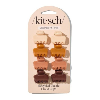 Kitsch-Mass Recycled Plastic Mini Cloud Claw Clips Set - Sedona - 8ct