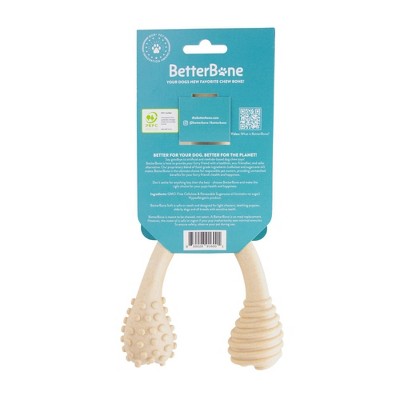 BetterBone Soft Beef Nylon Free Dog Bone Chew Toy - L: BPA-Free, Cellulose Material, Durable Construction