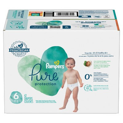Pampers Pure Protection Diapers Super Pack - Size 6 - 42ct