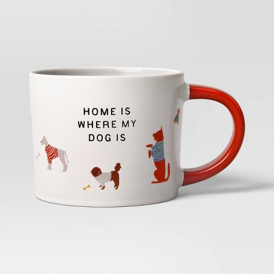 17oz Stoneware HOME IS WHERE MY DOG IS Mug - Room Essentials