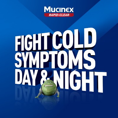 Mucinex Rapid Clear Pain Headache Mucus Congestion Daytime & Nighttime Caplets - 20ct
