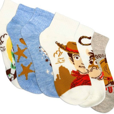 Boys' 6pk Toy Story Ankle Socks - Multicolor XS/S