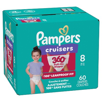 Pampers Cruisers 360 Diapers Enormous Pack - Size 8 - 60ct