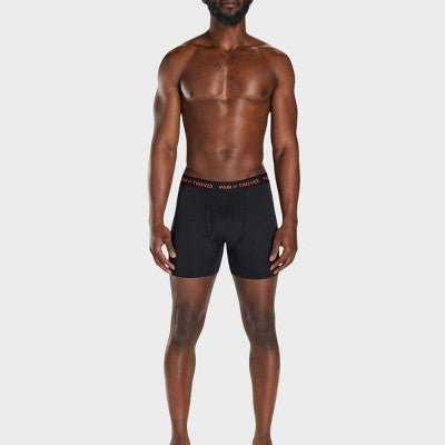 Pair of Thieves Men's Super Fit Boxer Briefs 2pk Black/Abstract M