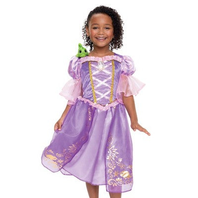 Disney Princess Majestic Rapunzel Dress with Pascal Shoulder Plush Friend