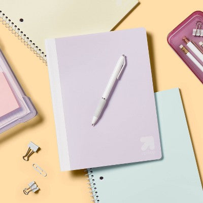 Composition Notebook 7.5"x9.75" Poly Cover 70 Sheets Pastel Purple - up&up