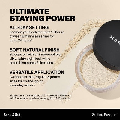 Morphe Bake & Set Soft Focus Setting Powder - Translucent - 0.09oz - Ulta Beauty