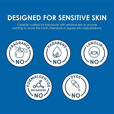 Vanicream Gentle Facial Cleanser for Sensitive Skin - Travel Friendly - Unscented - 2.5 fl oz: Hypoallergenic, Paraben-Free, Oil-Free