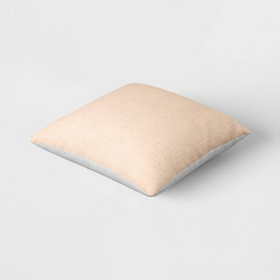 The Corduroy Collection Square Corduroy Toss Throw Pillow Cream - Room Essentials